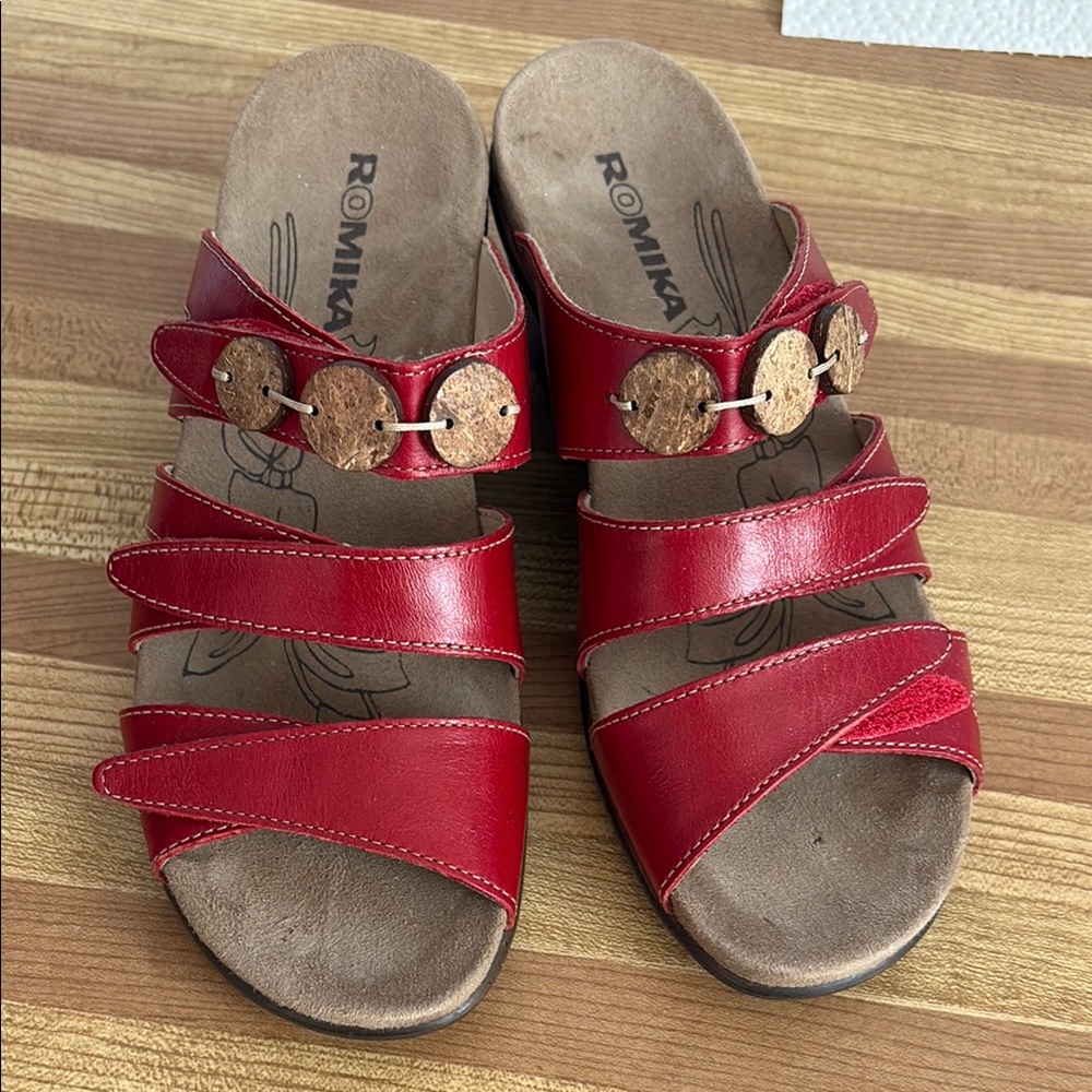 Romika Women's Red Sandals